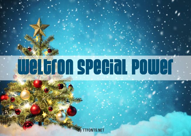 Weltron Special Power example